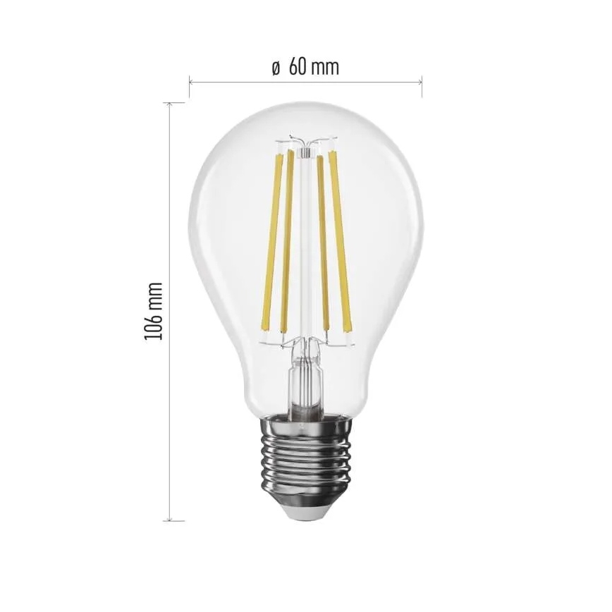 Bombilla LED regulable FILAMENTO A60 E27/7,5W/230V 4000K