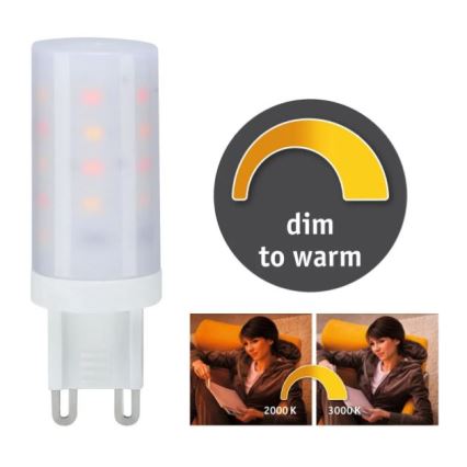 Bombilla LED regulable G9/4W/230V 2000-3000K - Paulmann 28819