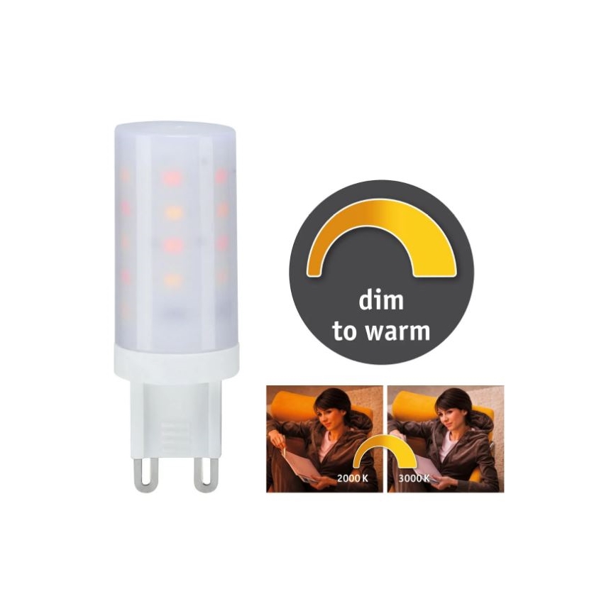 Bombilla LED regulable G9/4W/230V 2000-3000K - Paulmann 28819