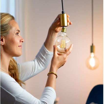 Bombilla LED regulable FILAMENT G95 E27/6,7W/230V 2700-6500K CRI 90 Wi-Fi - WiZ