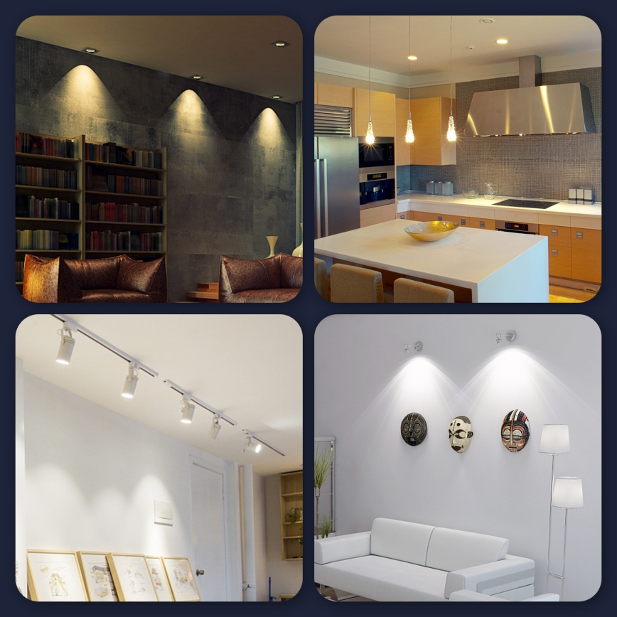 Bombilla LED regulable GU10/5W/230V 3000-6500K Wi-Fi - Aigostar
