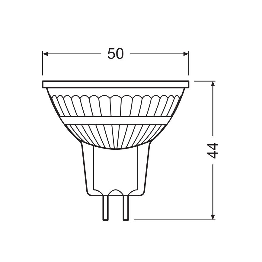 Bombilla LED regulable GU5,3/3,4W/230V 2700K CRI 90 - Osram