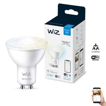 Bombilla LED regulable PAR16 GU10/4,7W/230V 2700-6500K CRI 90 Wi-Fi - WiZ