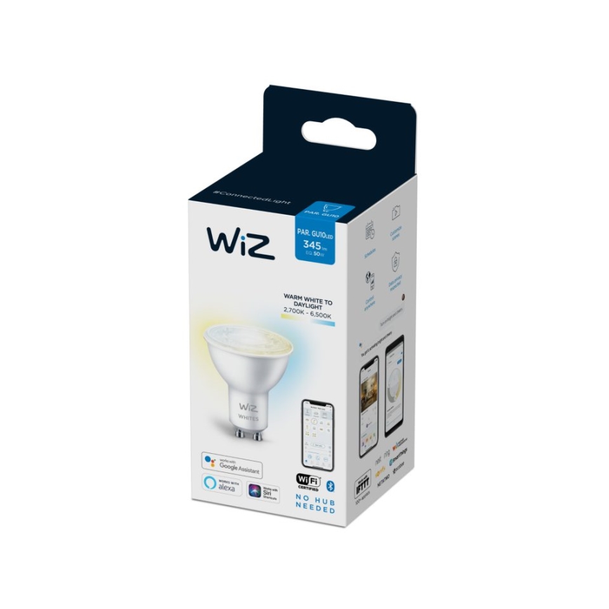 Bombilla LED regulable PAR16 GU10/4,7W/230V 2700-6500K CRI 90 Wi-Fi - WiZ