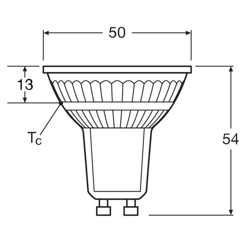 Bombilla LED regulable PAR16 GU10/4,7W/230V 4000K 36° CRI 90 - Osram