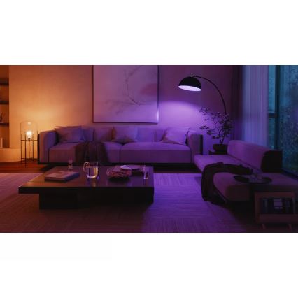 Bombilla LED regulable Philips Hue WHITE AND COLOR AMBIANCE E27/8,1W/230V 1000-20000K