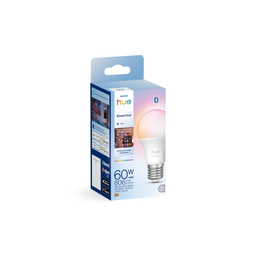 Bombilla LED regulable Philips Hue White And Color Ambiance Essential E27/8W/230V 2200-6500K
