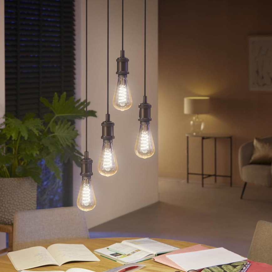 Bombilla LED regulable Philips Hue WHITE AMBIANCE ST72 E27/7W/230V 2200-4500K