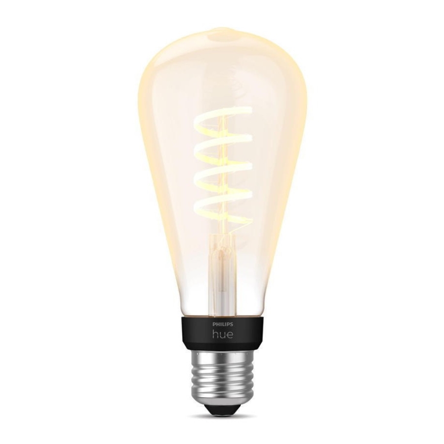 Bombilla LED regulable Philips Hue WHITE AMBIANCE ST72 E27/7W/230V 2200-4500K