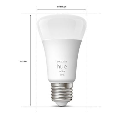 Bombilla LED regulable Philips Hue WHITE E27/9,5W/230V 2700K