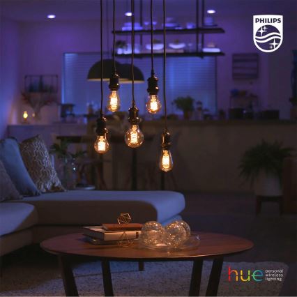 Bombilla LED regulable Philips Hue WHITE FILAMENT A60 E27/7W/230V 2100K
