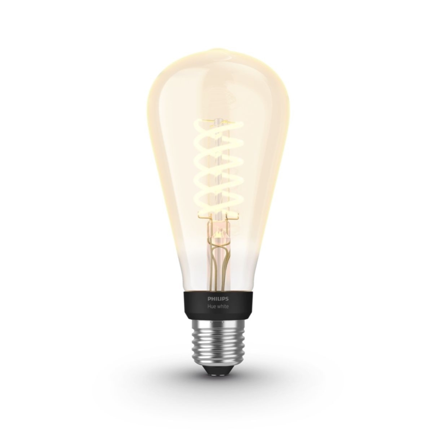 Bombilla LED regulable Philips Hue WHITE FILAMENT ST72 E27/7W/230V 2100K