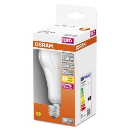 Bombilla LED regulable SUPERSTAR E27/20W/230V 2700K - Osram