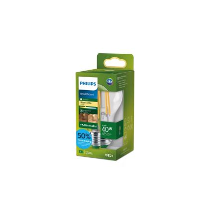 Bombilla LED regulable ULTRAEFFICIENT VINTAGE Philips A60 E27/2,3W/230V 2700K