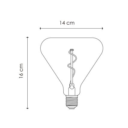 Bombilla LED regulable VINTAGE EDISON E27/3W/230V 2700K