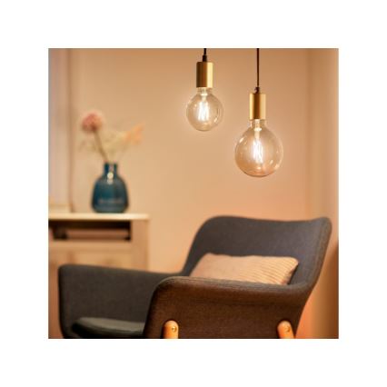 Bombilla LED regulable VINTAGE FILAMENT G125 E27/6,7W/230V 2000-5000K CRI 90 Wi-Fi - WiZ