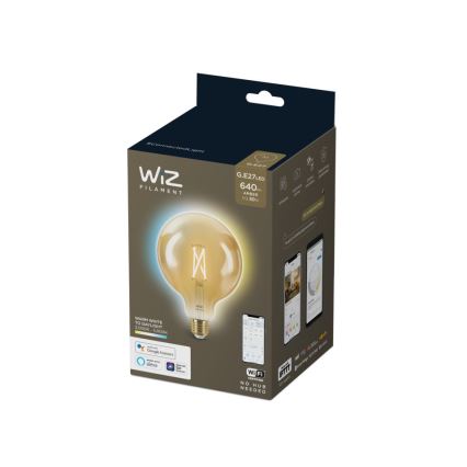Bombilla LED regulable VINTAGE FILAMENT G125 E27/6,7W/230V 2000-5000K CRI 90 Wi-Fi - WiZ