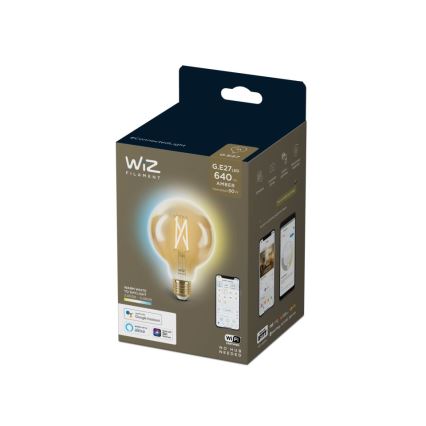 Bombilla LED regulable VINTAGE FILAMENT G95 E27/6,7W/230V 2000-5000K CRI 90 Wi-Fi - WiZ