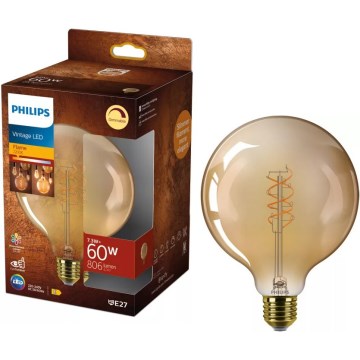 Bombilla LED regulable VINTAGE Philips G125 E27/7,3W/230V 2200K