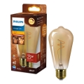 Bombilla LED regulable VINTAGE Philips ST64 E27/3,1W/230V 1800K