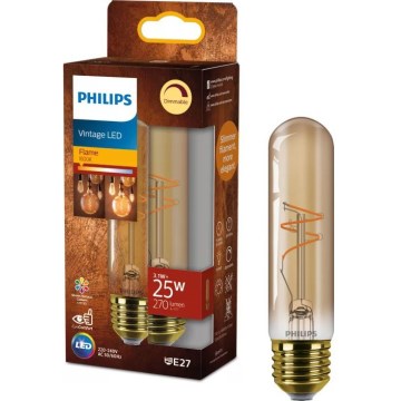 Bombilla LED regulable VINTAGE Philips T30 E27/3,1W/230V 1800K