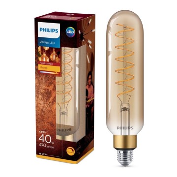 Bombilla LED regulable VINTAGE Philips T65 E27/6,5W/230V 2000K