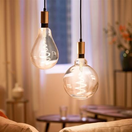 Bombilla LED regulable VINTAGE FILAMENT PS160 E27/6,5W/230V 2000-5000K CRI 90 Wi-Fi -WiZ