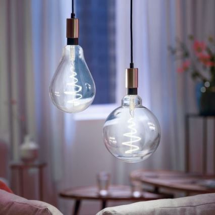 Bombilla LED regulable VINTAGE FILAMENT PS160 E27/6,5W/230V 2000-5000K CRI 90 Wi-Fi -WiZ