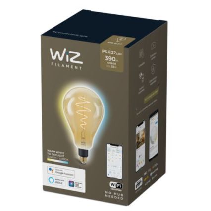 Bombilla LED regulable VINTAGE FILAMENT PS160 E27/6,5W/230V 2000-5000K CRI 90 Wi-Fi -WiZ