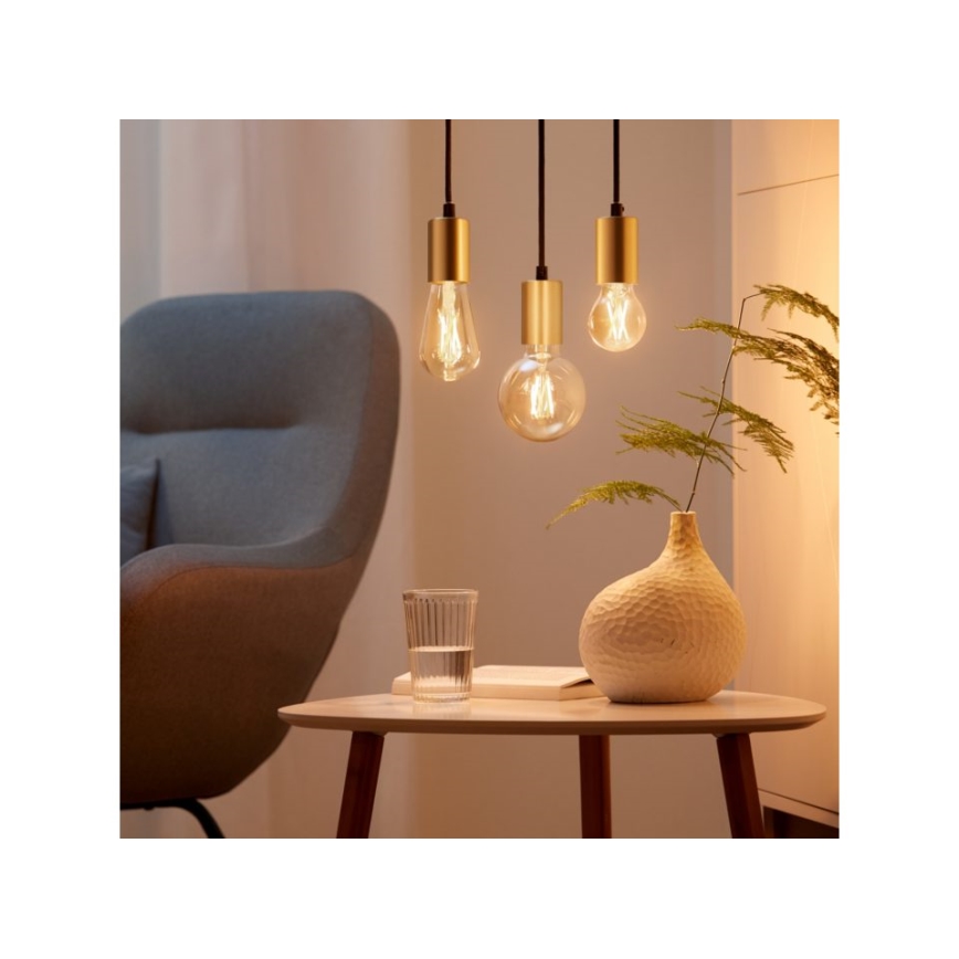 Bombilla LED regulable VINTAGE FILAMENT ST64 E27/7W/230V 2000-5000K CRI 90 Wi-Fi - WiZ