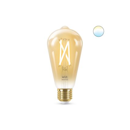 Bombilla LED regulable VINTAGE FILAMENT ST64 E27/7W/230V 2000-5000K CRI 90 Wi-Fi - WiZ