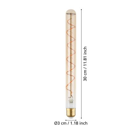 Bombilla LED regulable VINTAGE T30 E27/4W/230V 1600K - Eglo 110297
