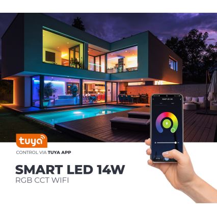Bombilla LED RGB inteligente regulable E27/9,5W/230V 2700-6500K Wi-Fi Tuya