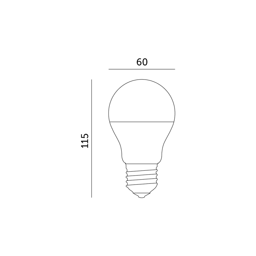 Bombilla LED RGB inteligente regulable E27/9,5W/230V 2700-6500K Wi-Fi Tuya