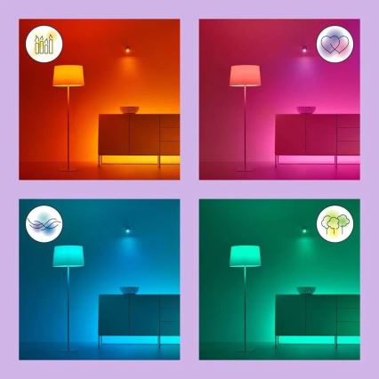 Bombilla LED RGB regulable A60 E27/8,5W/230V 2200-6500K Wi-Fi - WiZ