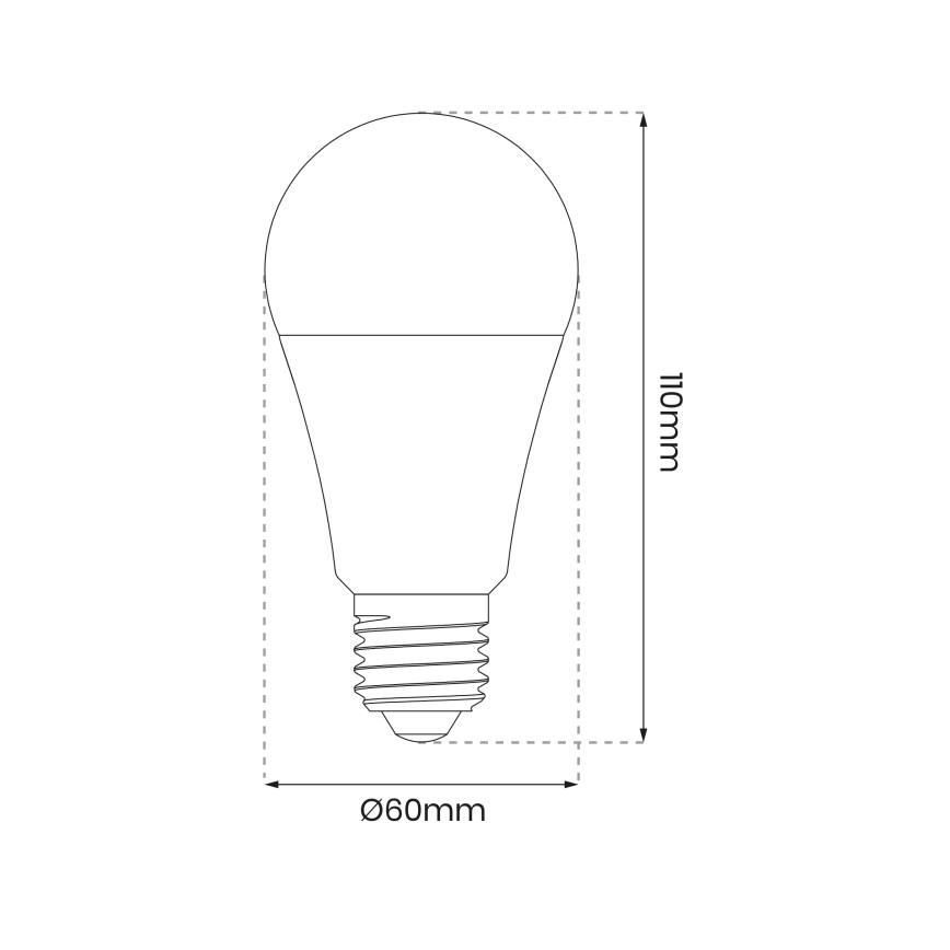 Bombilla LED RGB regulable A60 E27/8W/230V 2700-6500K Wi-Fi Tuya