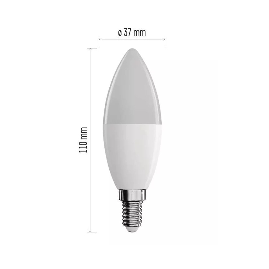 Bombilla LED RGB regulable GoSmart E14/4,8W/230V 2700-6500K Tuya