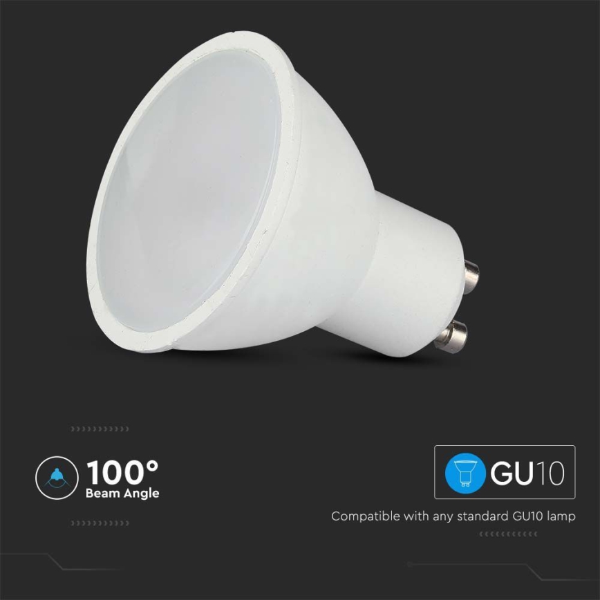 Bombilla LED RGB regulable GU10/4,8W/230V 4000K + mando a distancia