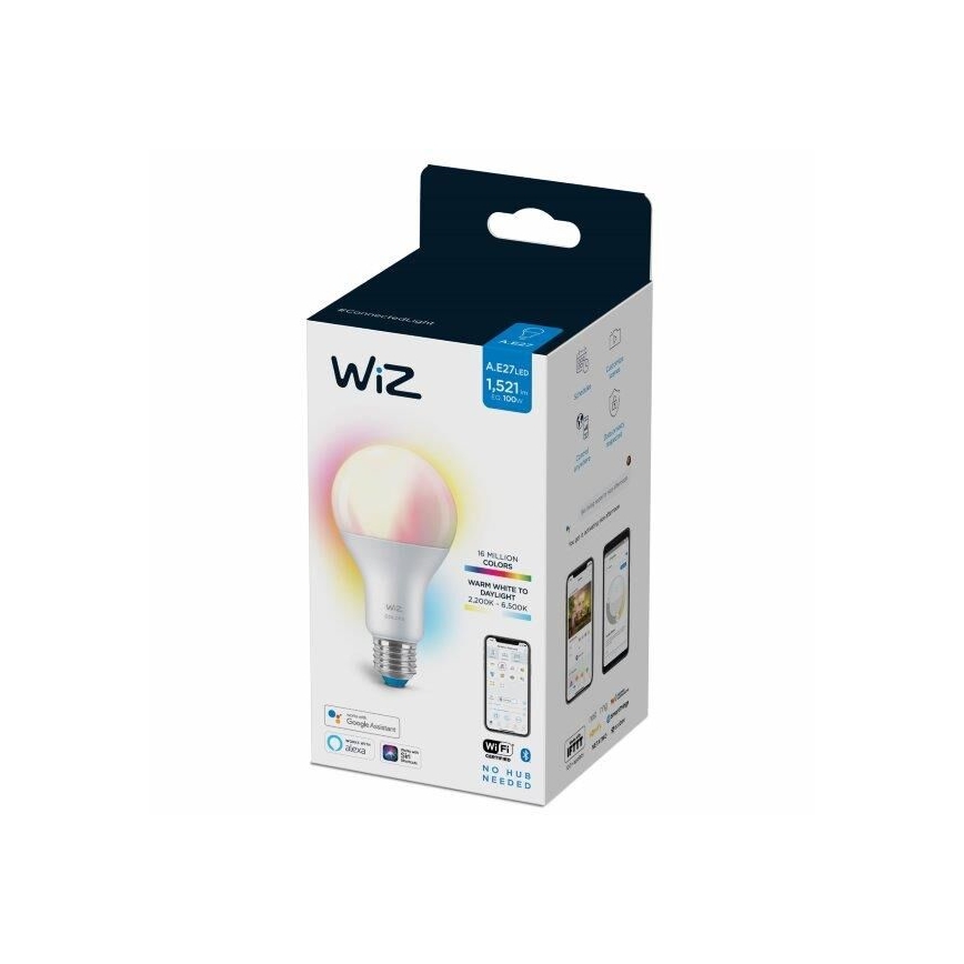 Bombilla LED RGBW regulable A67 E27/13W/230V 2200-6500K CRI 90 Wi-Fi -WiZ