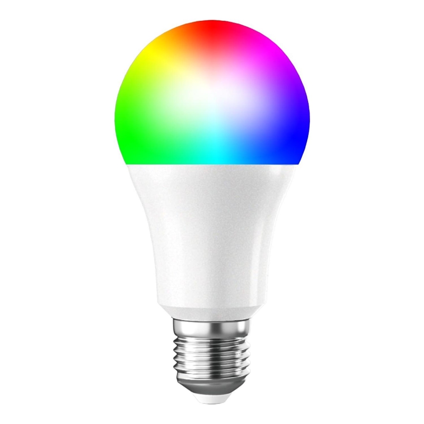 Bombilla LED RGBW regulable E27/9W/230V 3000-6500K Wi-Fi