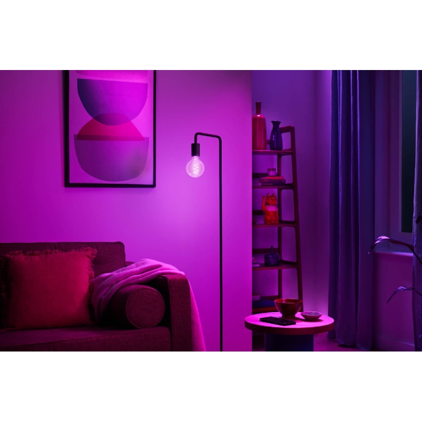 Bombilla LED RGBW regulable G95 E27/6,3W/230V 2200-6500K Wi-Fi - WiZ
