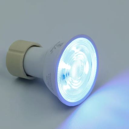 Bombilla LED RGBW regulable GU10/4,5W/230V 2700-6500K Wi-Fi Tuya