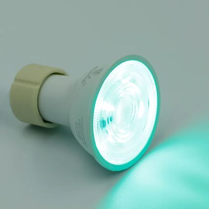 Bombilla LED RGBW regulable GU10/4,5W/230V 2700-6500K Wi-Fi Tuya