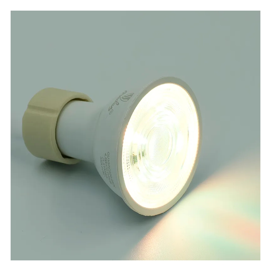 Bombilla LED RGBW regulable GU10/4,5W/230V 2700-6500K Wi-Fi Tuya