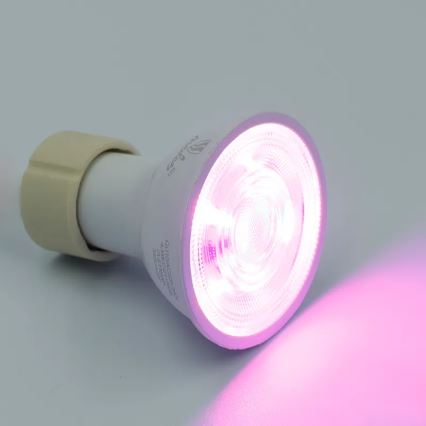 Bombilla LED RGBW regulable GU10/4,5W/230V 2700-6500K Wi-Fi Tuya