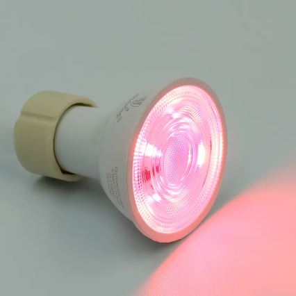 Bombilla LED RGBW regulable GU10/4,5W/230V 2700-6500K Wi-Fi Tuya