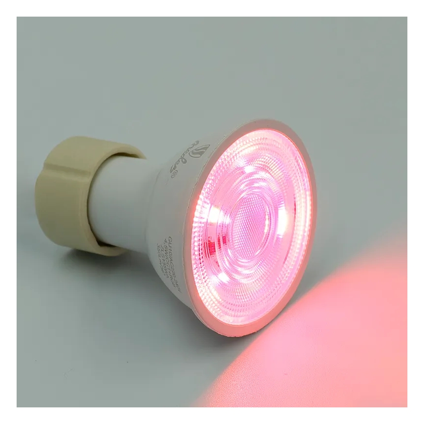 Bombilla LED RGBW regulable GU10/4,5W/230V 2700-6500K Wi-Fi Tuya