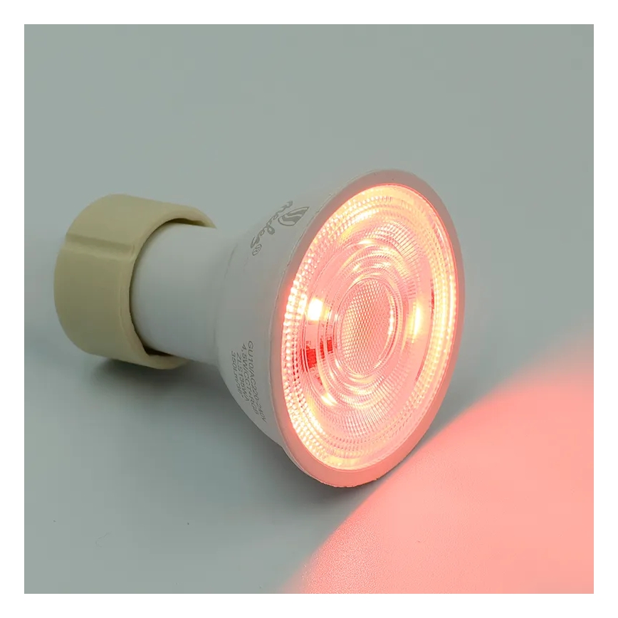 Bombilla LED RGBW regulable GU10/4,5W/230V 2700-6500K Wi-Fi Tuya