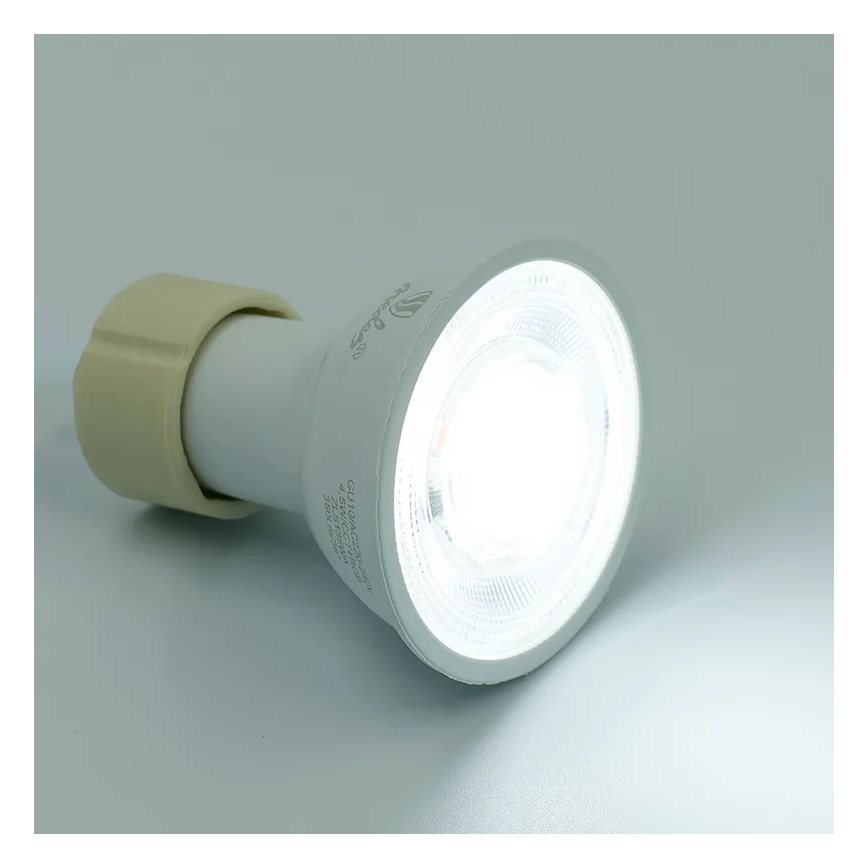 Bombilla LED RGBW regulable GU10/4,5W/230V 2700-6500K Wi-Fi Tuya