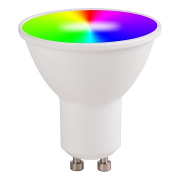Bombilla LED RGBW regulable GU10/5,5W/230V 3000-6500K Wi-Fi Tuya